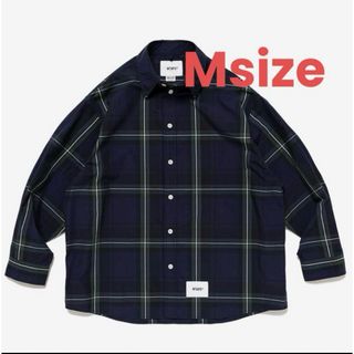 ダブルタップス(W)taps)の【Msize】WTAPS TXT 01 LS COTTON NAVY(シャツ)