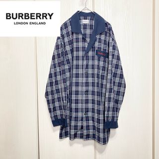 バーバリー(BURBERRY)の【vintage】 Burberry ノバチェック ルームウェア シャツ(シャツ)