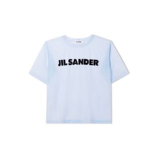 ジルサンダー(Jil Sander)の【美品】JIL SANDER ロゴプリント シースルーTシャツ XL(Tシャツ/カットソー(半袖/袖なし))