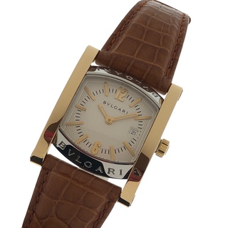 ブルガリ(BVLGARI)の　ブルガリ BVLGARI アショーマ39 ボーイズ　 AA39SG ホワイト YG/SS/純正革ベルト ボーイズ 腕時計(腕時計(アナログ))
