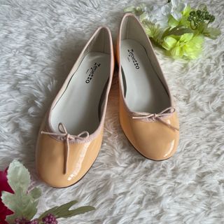 レペット(repetto)の極美品　repettoレペット　バレエジャーズ　クリームイエロー　約24㎝(バレエシューズ)