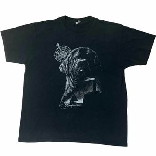 アンビル(Anvil)のアンビル 半袖Tシャツ アニマルT マスティフ ブラック e61(Tシャツ/カットソー(半袖/袖なし))