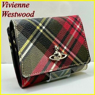 Vivienne Westwood - 【極美品】ヴィヴィアンウエストウッド がま口 三つ折り財布 コンパクト オリーブ