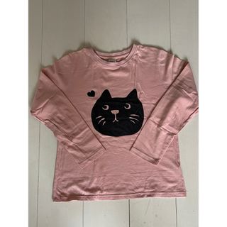 子供服bee ロンT ねこ　ピンク　150cm(Tシャツ/カットソー)