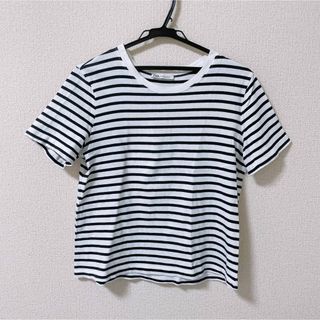 ザラ(ZARA)のZARA　ボーダー　Tシャツ　Lサイズ(Tシャツ(半袖/袖なし))