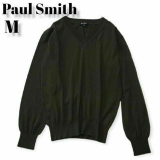 Paul Smith - Paul Smith ポールスミス Vネック ニット セーター 長袖 カーキ