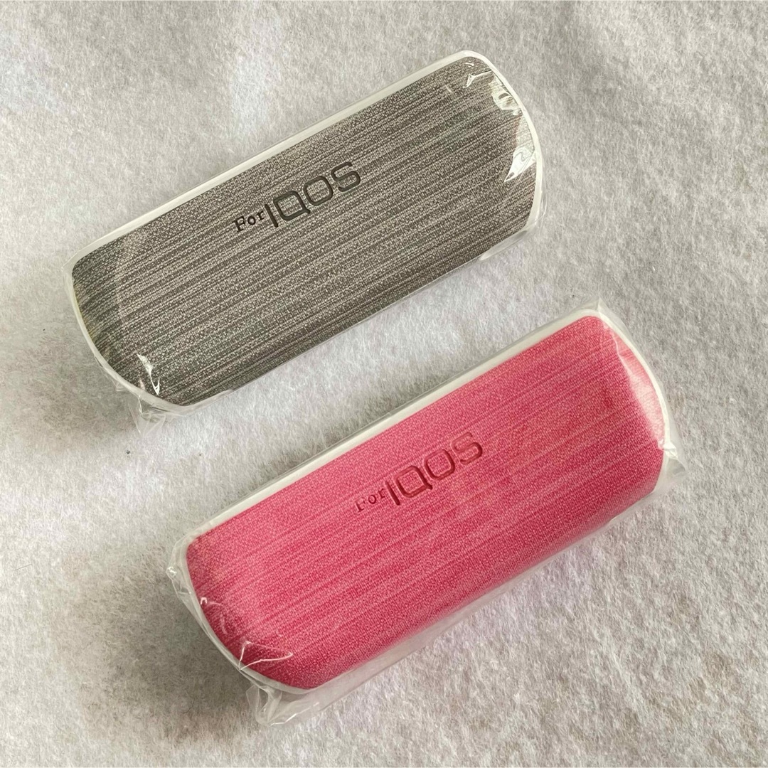 新品❤️IQOS３専用ケース  DUO対応  軽量　ピンク　グレー　2個セット メンズのファッション小物(タバコグッズ)の商品写真
