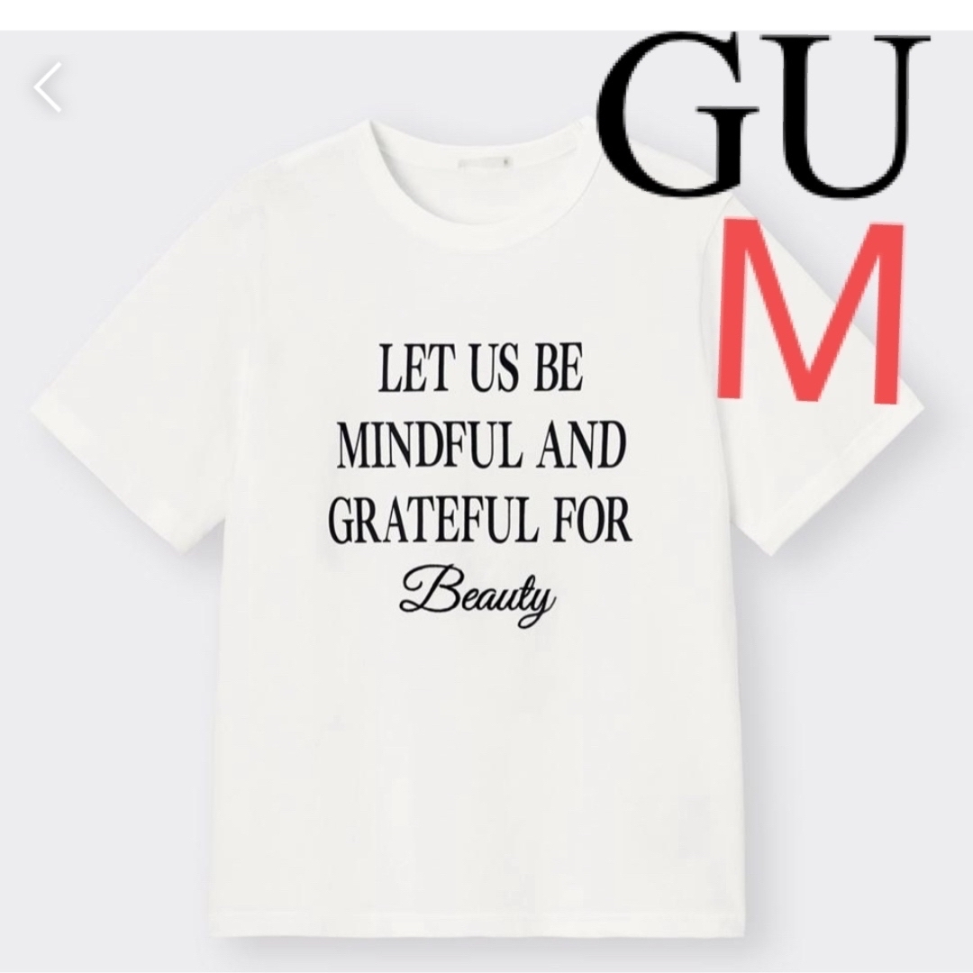 GU(ジーユー)のGU グラフィック　刺繍ロゴTシャツ　MilaOwen PLST UNIQLO レディースのトップス(Tシャツ(半袖/袖なし))の商品写真