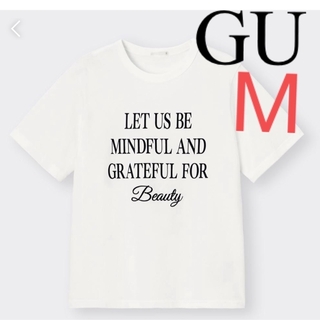 ジーユー(GU)のGU グラフィック　刺繍ロゴTシャツ　MilaOwen PLST UNIQLO(Tシャツ(半袖/袖なし))