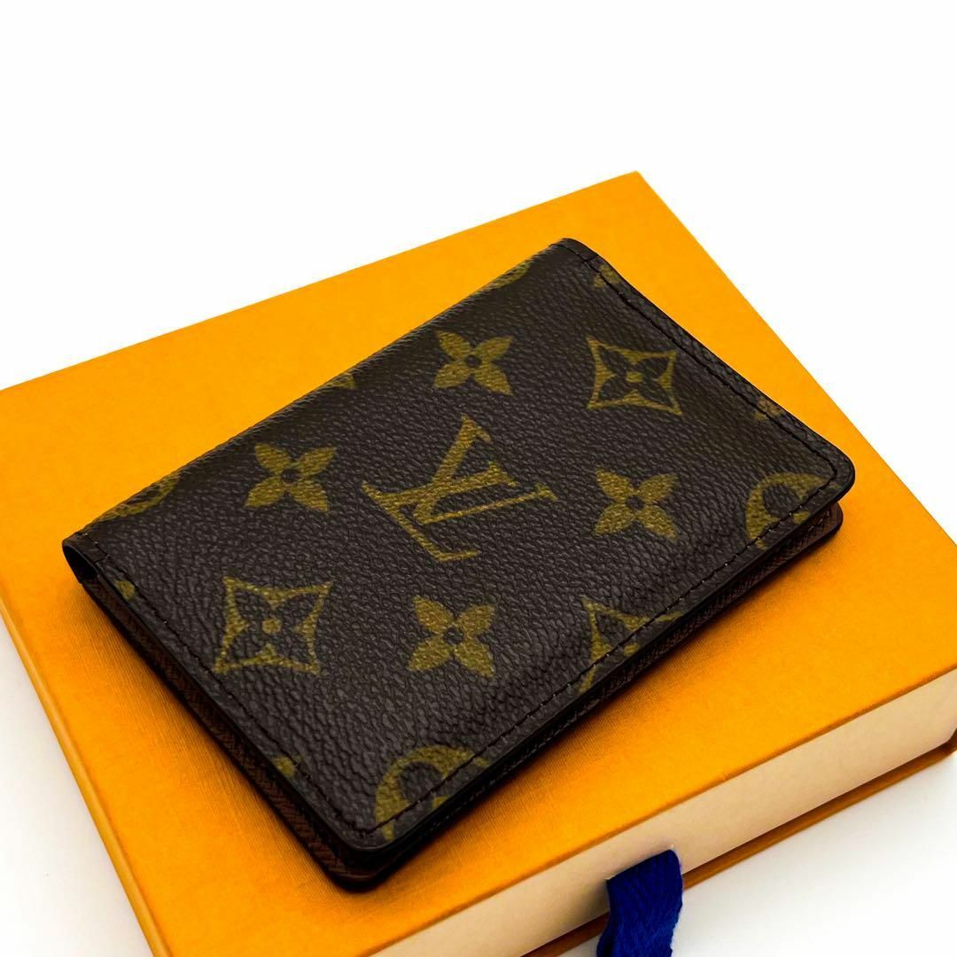 LOUIS VUITTON(ルイヴィトン)の【超極美品】ルイヴィトン　オーガナイザードゥポッシュ　モノグラム　名刺入れ　茶色 メンズのファッション小物(名刺入れ/定期入れ)の商品写真