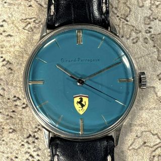 ジラールペルゴ(GIRARD-PERREGAUX)のジラールぺルゴ フェラーリ アンティーク ビンテージ ブルー 高級腕時計 959(腕時計(アナログ))