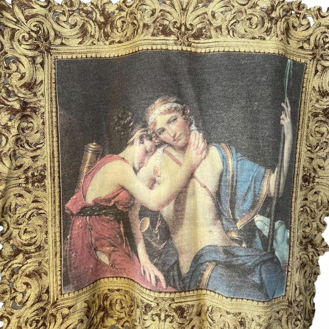 DOLCE&GABBANA(ドルチェアンドガッバーナ)のDOLCE &GABBANA Vネック Tシャツ 絵画 ヴィンテージ イタリア製 メンズのトップス(Tシャツ/カットソー(半袖/袖なし))の商品写真