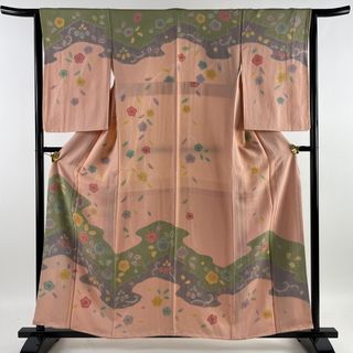 訪問着 身丈158cm 裄丈63cm 正絹 美品 名品 【中古】(着物)