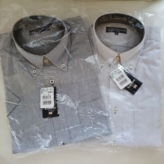 メンズ カッターシャツ2枚(半袖)Msize(シャツ)