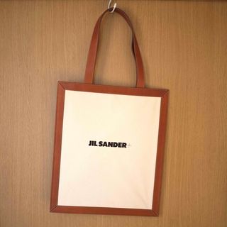 ジルサンダープラス JIL SANDER＋レザー トートバッグ キャンバス生地