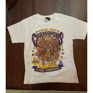 アディダス(adidas)のadidas lakers 2009 nba Tシャツ Sサイズ 美中古 キッズ(Tシャツ/カットソー)