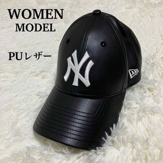 NEW ERA - 美品 ニューエラ new era ヤンキース キャップ 黒 ブラック レディース