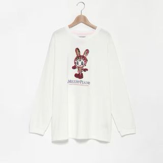 メゾピアノジュニア(mezzo piano junior)のメゾピアノ新品新作タグ付きベリエちゃんスパンコールT シャツF(Tシャツ/カットソー)