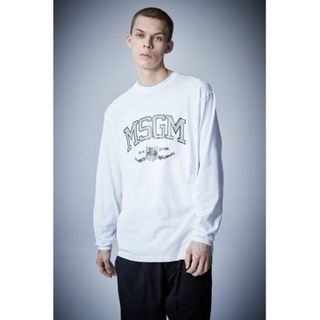 【新品/未使用/タグ付】(MSGM×PLUS) LONG SLEEVE TEE