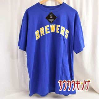 マジェスティック(Majestic)の【未使用】マジェスティック MLB #8 BRAUN /ライアン・ブラウン プレイヤーTシャツ ミルウォーキー ブルワーズ XL Majestic(記念品/関連グッズ)