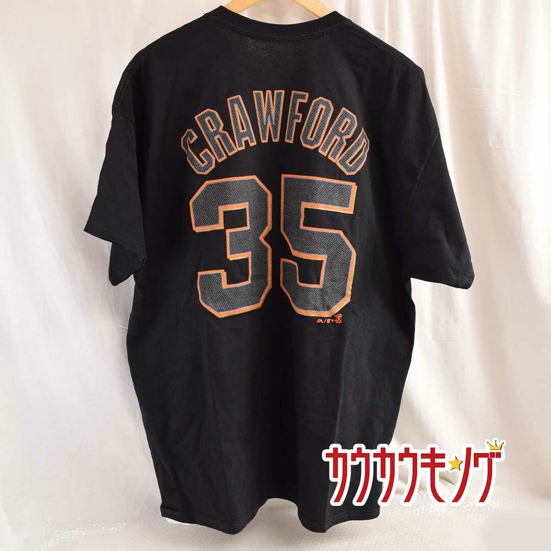 Majestic(マジェスティック)の【未使用】マジェスティック MLB #35 CRAWFORD /ブランドン・クロフォード プレイヤーTシャツ サンフランシスコ・ジャイアンツ XL Majestic スポーツ/アウトドアの野球(記念品/関連グッズ)の商品写真