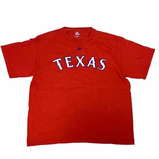 マジェスティック 半袖Tシャツ MLBテキサスレンジャーズ ダルビッシュbf3