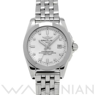 BREITLING - 中古 ブライトリング BREITLING W72348121A2A1 ホワイトシェル /ダイヤモンド レディース 腕時計