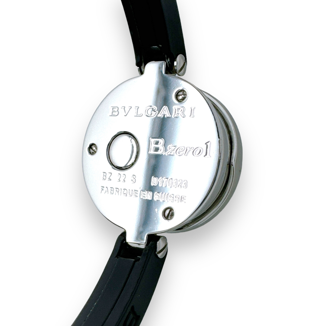BVLGARI(ブルガリ)のブルガリ ビーゼロワン BZ22S ラバーベルト クオーツ 黒 レディース 時計 レディースのファッション小物(腕時計)の商品写真