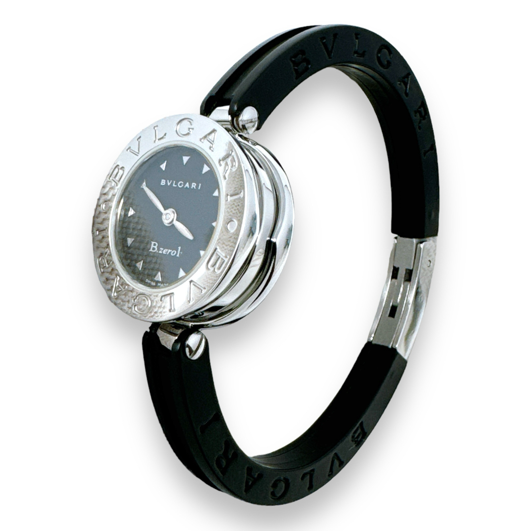 BVLGARI(ブルガリ)のブルガリ ビーゼロワン BZ22S ラバーベルト クオーツ 黒 レディース 時計 レディースのファッション小物(腕時計)の商品写真