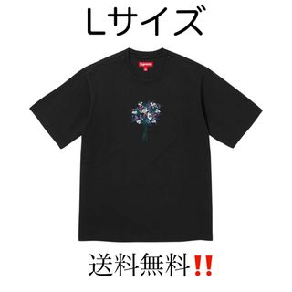 シュプリーム(Supreme)のシュプリーム ブーケ エスエス トップ ブラック Lサイズ(Tシャツ/カットソー(半袖/袖なし))