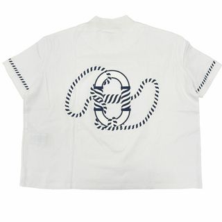 HERMES エルメス ボクシーTシャツ Tシャツ カノエ CANOE 23SS レディース サイズ40 シェーヌダンクル ホワイト 新作 半袖 コットン