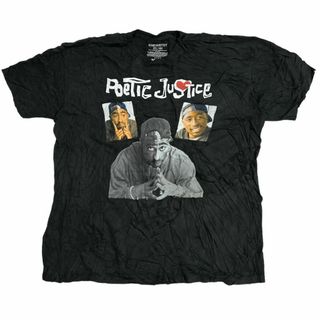 ミュージックティー(MUSIC TEE)のポエティックジャスティス 2PAC 映画 半袖バンドTシャツ ブラックw99(Tシャツ/カットソー(半袖/袖なし))