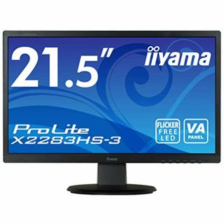 iiyama モニター ディスプレイ X2283HS-B3 (21.5インチ/フルHD/VA/DisplayPort,HDMI,D-sub/3年保証)(その他)