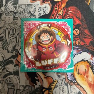 ワンピース(ONE PIECE)のONE PIECE麦わらストア限定輩缶バッジ❗️ルフィ(キャラクターグッズ)