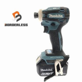 マキタ(Makita)の☆中古品☆makita マキタ 18V 充電式インパクトドライバ TD172D バッテリー2個(18V 6.0AH) 充電器 コードレスインパクトドライバー 89070(工具)