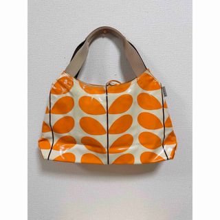 オーラカイリー(Orla Kiely)の★美品★オーラカイリー　orla kiely★トートバッグ★肩掛け○★オレンジ★(トートバッグ)