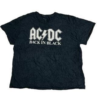 ミュージックティー(MUSIC TEE)のAC/DC バンド半袖Tシャツ ロックT バンT バックインブラック w97(Tシャツ/カットソー(半袖/袖なし))