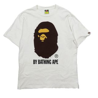 アベイシングエイプ(A BATHING APE)のA BATHING APE BAPE プリント Tシャツ カットソー 半袖 M(Tシャツ/カットソー(半袖/袖なし))