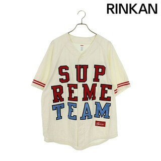 シュプリーム(Supreme)のシュプリーム  Denim Baseball Jersey ロゴ刺繍デニムベースボール半袖シャツ メンズ L(シャツ)