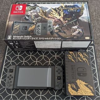 ニンテンドースイッチ(Nintendo Switch)の【中古】Nintendo Switch モンスターハンターライズ エディション(家庭用ゲーム機本体)