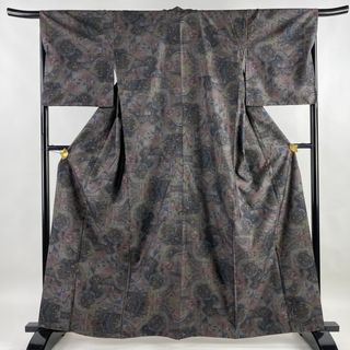 紬 身丈162.5cm 裄丈66.5cm 正絹 美品 逸品 【中古】(着物)