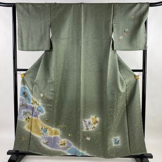 訪問着 身丈158.5cm 裄丈66cm 正絹 美品 逸品 【中古】(着物)