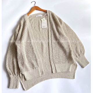 アーバンリサーチ(URBAN RESEARCH)の新品 URBAN RESEARCH 23SS 透かし柄ガウンカーディガン(カーディガン)