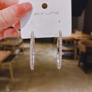 ❤️ラスト2❤️シルバー  フープピアス シルバー 韓国  大きめ  上品(ピアス)