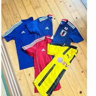 アディダス(adidas)のジュニア　Sサイズ　5枚セット　サッカー　Tシャツ(ウェア)