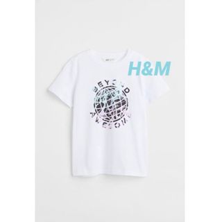 エイチアンドエム(H&M)の☆H&M エイチアンドエム　 プリント Tシャツ 半袖(Tシャツ/カットソー)