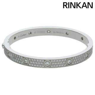 カルティエ(Cartier)のカルティエ  LOVE BRACELET PAVE DIAMONDS/ラブブレス 18KWG PAVEダイヤ ラブブレスレット メンズ 17(ブレスレット)