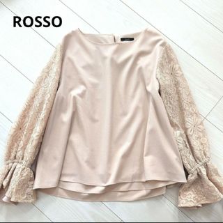 アーバンリサーチロッソ(URBAN RESEARCH ROSSO)の美品　ROSSO　アーバンリサーチロッソ　レースブラウス(シャツ/ブラウス(長袖/七分))