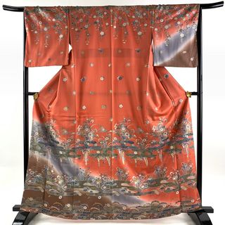 訪問着 身丈164.5cm 裄丈65cm 正絹 秀品 【中古】(着物)