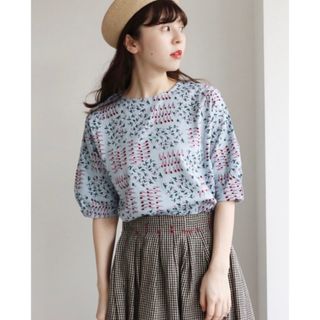 アトリエドゥサボン(l'atelier du savon)のl'atelier du savon お花の整理整頓 プルオーバー(Tシャツ(半袖/袖なし))